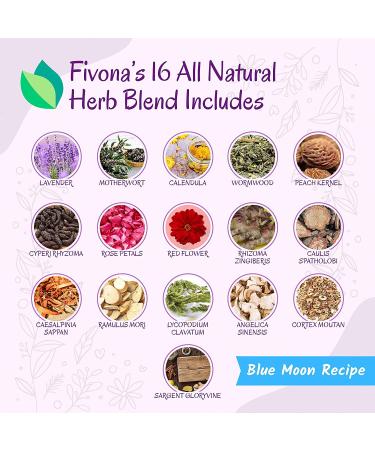 FIVONA Yoni Steaming Herbs - V-Detox Cleanse Wash for Feminine Use & Rituals | 2-4 Sessions | PH Balance Support - 1.76oz Blue Moon Herbal Blend - Buy Online on GoSupps.com