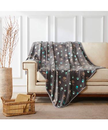 Allisandro Extra Soft Microplush Fleece Pet Blanket - Grey - 39 x 31 - Ideal for Dogs, Cats - Extra Softness for Small, Medium, Large Pets - Buy Online on GoSupps.com