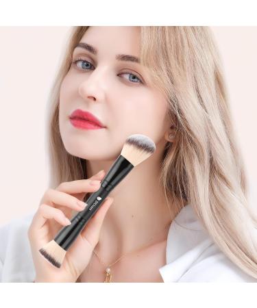 DUcare Double Ended Foundation Brush - Perfect for Liquid Powder & Cream Makeup Blend Like a Pro - Buy Online on GoSupps.com