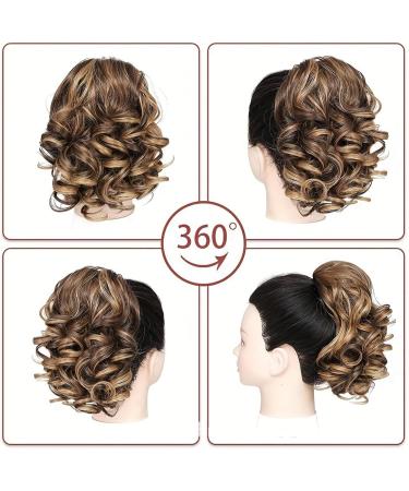 Ponytail Extension Synthetic Wigs for Women 9inch Short Curly Clip in Ponytail Hair Pieces for Women Exquisite Breathable Drawstring Clip In Ponytail Hair Extensions for Hairstyling - Buy Online on GoSupps.com