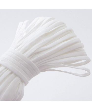 30 Yards 1/4 Inch White Elastic Band for Sewing Masks - Heavy Stretch Knit Braided Elastic - Buy Online on GoSupps.com