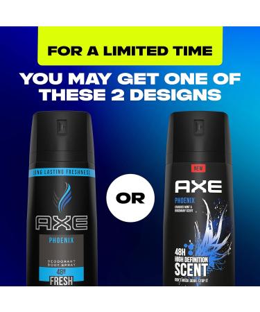 Axe Body Spray Deodorant For Long Lasting Odor Protection Phoenix Deodorant & Apollo Antiperspirant Deodorant Stick For Men Sage & Cedarwood 48 Hr Anti Sweat Mens Deodorant - Buy Online on GoSupps.com