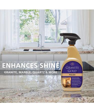 Granite Gold Polish Spray | Streak-Free Shine for Stone Countertops | 24oz - Buy Online on GoSupps.com