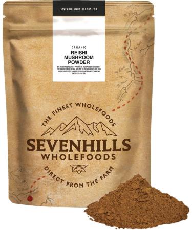 Sevenhills Wholefoods Organic Reishi Mushroom Powder 200g - Ganoderma Lucidum Supplement - Buy Online on GoSupps.com