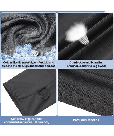 Buy TSLRSA UV Protection Bolero - 2 Piece Cooling Scarf Arm Sleeves with Finger Holes | Sun Protection Shrug in Black & White - Buy Online on GoSupps.com