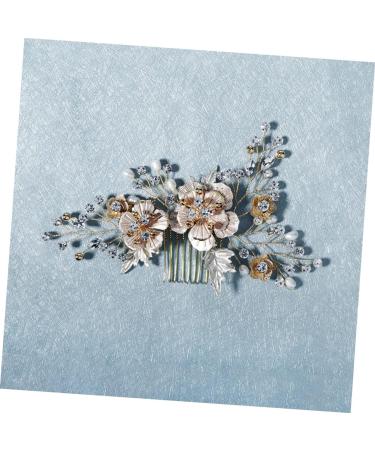 DOITOOL 1pc Comb Pearl Hair Pin Bridal Headdress Prom Hair Accessories Bridal Hair Barrette Bridal Hair Clip Headwear Decor Tiara Retro Rhinestone Headwear The Flowers Decorate Bride Alloy - Buy Online on GoSupps.com