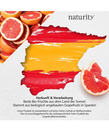 Naturity Bio Grapefruitkernextrakt 1200 mg - 250 ml Organic Vegan - Certified Quality Made in Germany - Buy Online on GoSupps.com