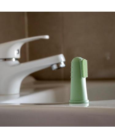 Buy Babyzoco Silicone Finger Toothbrush for Babies | Soothe Gums | 0-2 Years | Unisex | Green - Buy Online on GoSupps.com