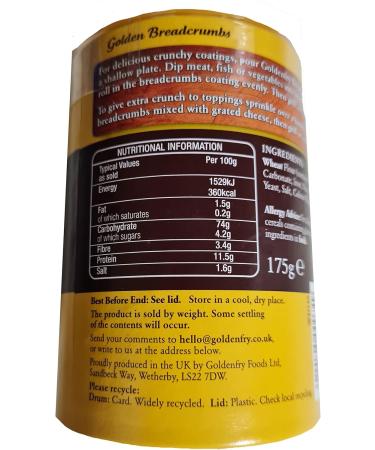 Goldenfry Golden Breadcrumbs 175g x 2 - Buy Online on GoSupps.com