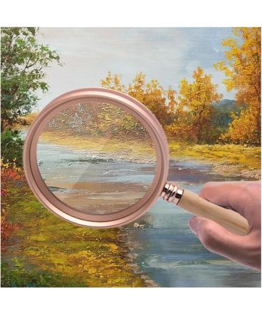Vintage Reading MagnifierHandheld Magnifiers Aluminum Alloy Frame 20X/15X/10X Jewelry Magnifier for Precision Instrument Repair (10x) - Buy Online on GoSupps.com