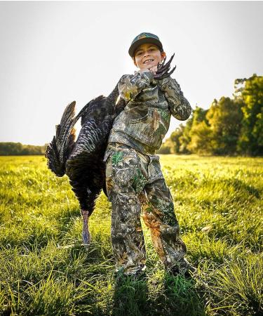 King's Camo Kids Classic Cotton Cargo Pants 10-12 | Realtree Edge Camouflage - Buy Online on GoSupps.com