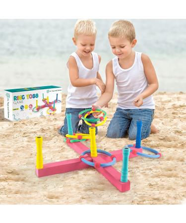 Ring Toss Game for Kids, Adults & Family - Indoor & Outdoor Fun - Easy Setup & Portable - Buy Online on GoSupps.com