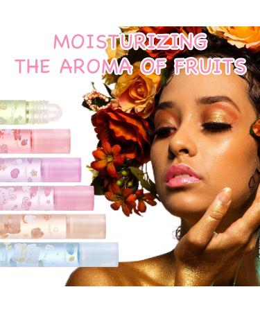 Xumann 6 Pcs Girls Lip Gloss Set Cute Lipgloss Sets Kids Fruit Clear Roll on Lip Oil for Teenage - Buy Online on GoSupps.com