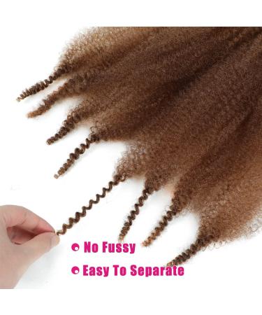 Springy Afro Twist Hair 28 Inch Cuban Twist Hair 3 Packs Marley Twist Braiding Hair Pre-separated Spring Twist Hair Wrapping Hair for Soft Locs Cuban Twist Crochet Hair for Women (28Inch-3Pcs-30#) - Buy Online on GoSupps.com