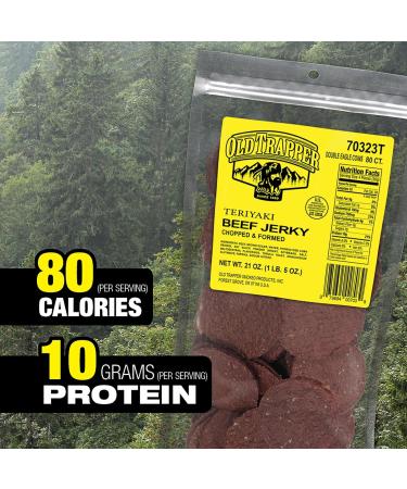 Old Trapper Teriyaki Double Eagle Beef Jerky | Traditional Style Real Wood Smoked | 1 Bag (80 Pieces) Teriyaki 80 count (Pack of 1) - Buy Online on GoSupps.com