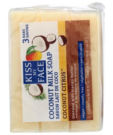 Kiss My Face Coconut Milk Bar Soap - 10.5 oz | Natural Moisturizing Soap for All Skin Types - Buy Internationally - Buy Online on GoSupps.com