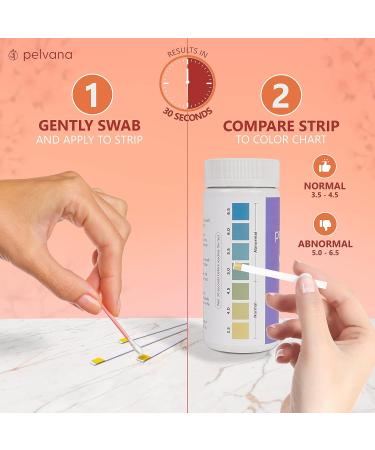 Pelvana Vaginal pH Balance Test Strips for Women - 100 Strips | Monitor Feminine Health & Prevent Infections - Buy Online on GoSupps.com