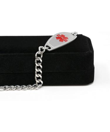 Personalized Purple Alzheimer's Medical ID Bracelet - Pre-Engraved & Customized for Safety - Buy Online on GoSupps.com