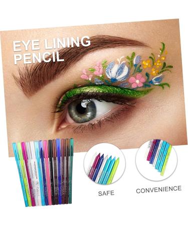 Angoily 14pcs Eyeshadow Pencil Set Black Eyeshadow Eye Liners for Women Pencil Makeup Accessory Girl Gel - Buy Online on GoSupps.com