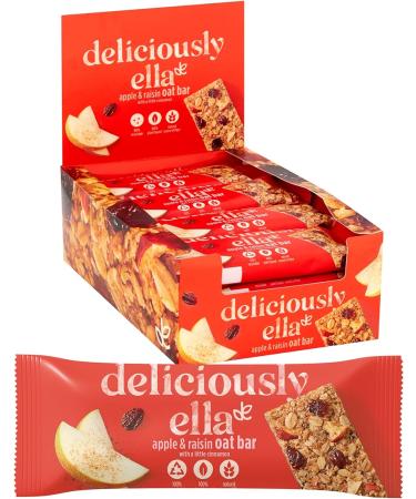 Deliciously Ella Oat Bars (16 x 50g) - Apple & Raisin Flavor | Healthy Snack Option - Buy Online on GoSupps.com