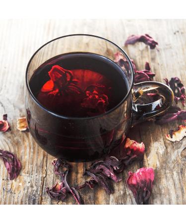 Hibiscus Dried Flowers for Slimming Tea | Detox Tea for Weight Loss | Belly Fat Reduction | 500ml Pouch - Buy Online on GoSupps.com