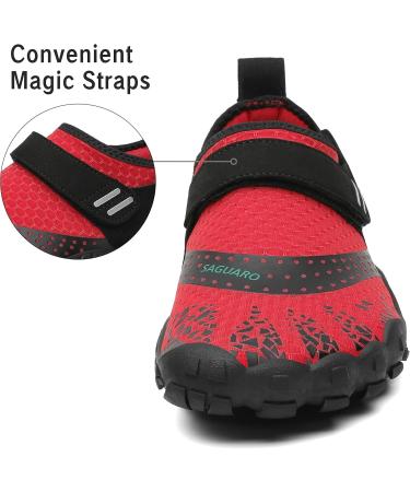 Buy Saguaro Breathable Barefoot Shoes for Men & Women Slipproof Aquasiums & Trail Fitness Shoes Sizes 36-48 in Red - Buy Online on GoSupps.com