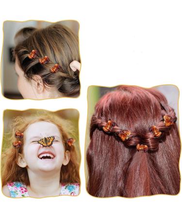 Zhjuju Mini Hair Clips - 24 Pcs Plastic Orchid Clips for Women & Girls - 1.5 cm Black & Brown - Buy Online on GoSupps.com
