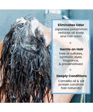 Mirai Clinical Purifying Sulfate-Free Hair Shampoo with Japanese Persimmon Extract 400ml - Nonenal Odor Removal & Moisturizing Formula - Buy Online on GoSupps.com