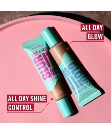  Rimmel Rimmel London Kind & Free Blur It Out Mattifying Foundation 150 Rose Vanilla All-day shine control Lightweight makeup with a matte finish 30 ml - Buy Online on GoSupps.com