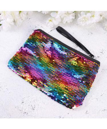 Lurrose Color Changing Sequin Cosmetic Bag - Fashionable Clutch Handbag & Colorful Makeup Organizer - Buy Online on GoSupps.com