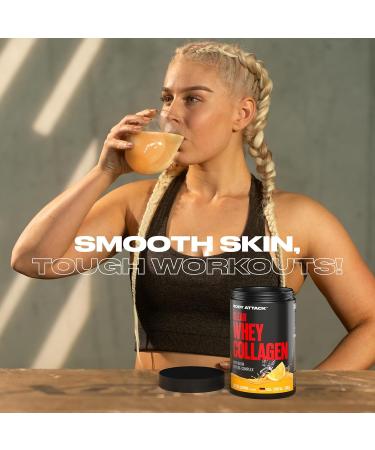  Body Attack Body Attack Clear Whey Collagen 300g Lemon Iced Tea With brilliant collagen complex for muscles skin and bones CFM whey protein-based collagen powder with - Buy Online on GoSupps.com