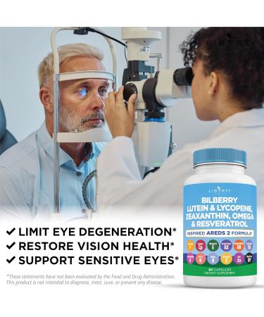 Eye Health Vitamins with Bilberry Lutein & Zeaxanthin Lycopene Resveratrol Grape Seed Extract Flaxseed Astaxanthin- AREDS 2-180 Capsules 60 Count (Pack of 3) - Buy Online on GoSupps.com