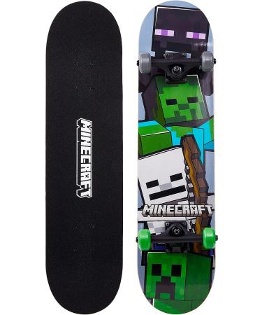 Minecraft 31 Skateboard - 9-Ply Maple Deck for Cruising, Carving, Tricks, and Downhill Mob - Buy Online on GoSupps.com