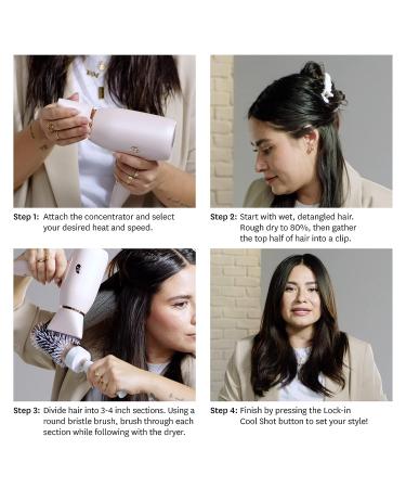 T3 Afar Lightweight Travel Hair Dryer with Folding Handle and Storage Bag - Fast Drying, Dual Voltage, Frizz Smoothing - Buy Online on GoSupps.com