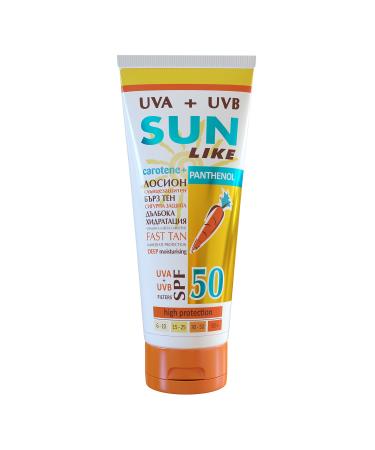 Sunlike Sunscreen Lotion SPF 50 Carrot Panthenol 200 ml