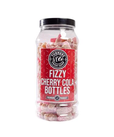 Fizzy Cherry Cola Bottles - 585g by Turners Sweet Shop Traditional Retro Gift Jar Classic Original Pick & Mix Sweets Quality Confectionary Fantastic Gifts for Him Her or Them