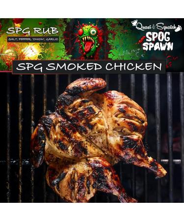 Quasy & Squatch SPG Rub - SPOG SPAWN Savory BBQ Seasoning for Meat | Brisket & Butt Rub | 220g Jar - Buy Online on GoSupps.com