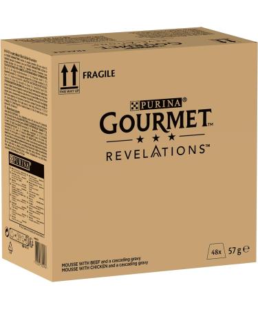 Buy Purina Gourmet Revelations Mousse Cat Food in Sauce - Chicken & Rind 48 Pack - Premium Wet Cat Food for Cats | International Shipping Available - Buy Online on GoSupps.com