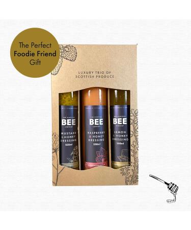 Scottish Bee Company Raspberry & Honey Dressing: Locally Sourced Blossom Honey & Wild Raspberries - Buy Online on GoSupps.com