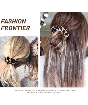 Kavya Velvet Hair Scrunchies for Women Soft Scrunchie Strong Elastic Hair Bands Leopard Bobbles Ponytail Holders Hair Accessories For Women Thick Long Fine Hair Party Bag Fillers - Buy Online on GoSupps.com