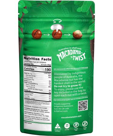 Premium Australian Macadamia Nuts in Shell - Dry Roasted - 8 Oz with Key Device - Buy Online on GoSupps.com