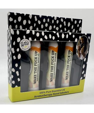 WildER Essentials Wake The f Up Aromatherapy Nasal Inhalers - 3 Pack | Premium Essential Oils for Energy & Focus - Buy Online on GoSupps.com