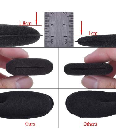 6-Piece Hair Bun Maker Set - Upgraded Sponge Clips for Perfect Donut Rolls & Curls (3 Large & 3 Small Black) - International Shipping Available - Buy Online on GoSupps.com