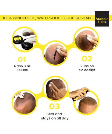 Stubble Labs Waterproof Hairline Cover Up | Best Bald Spot Hair Filler for Men & Women - Superior to Hair Fibers - Buy Online on GoSupps.com
