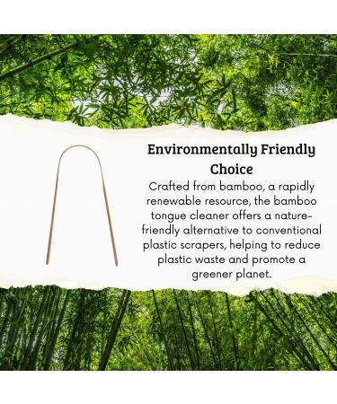 Bamboo Tongue Scraper Pack of 10 - Eco-Friendly Oral Care for Adults & Kids | Ship Worldwide - Buy Online on GoSupps.com