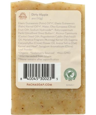 PACHA SOAP Dirty Hippie Bar Soap - Natural Vegan 4 OZ | Eco-Friendly Skincare for All Skin Types | International Shipping Available - Buy Online on GoSupps.com