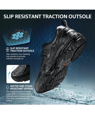 HISEA Men's Slip Resistant Kitchen Shoes - Size 13 Black - Buy Online on GoSupps.com