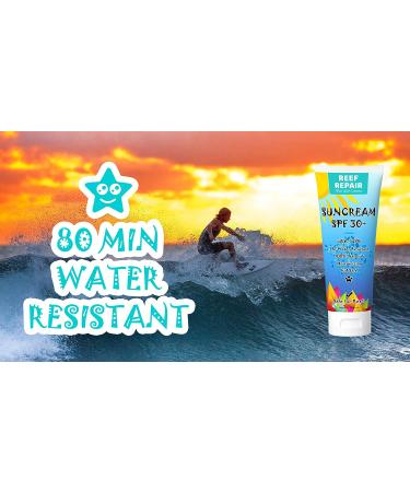 Reef Repair SPF 30+ All Natural Sunscreen 4 fl. Oz - Water Resistant, Biodegradable, Coral Friendly - Buy Online on GoSupps.com