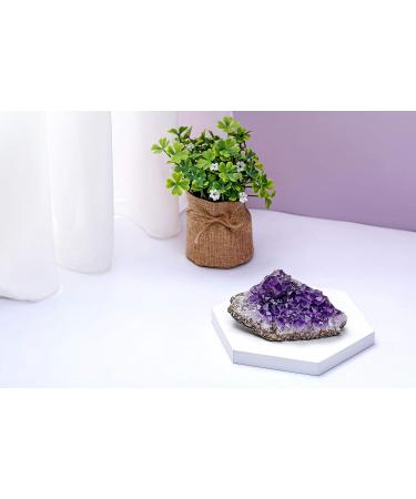 Amethyst Healing Crystal Cluster - Raw Quartz Druzy Geode Specimen for Meditation and Reiki Healing - Home Decor 200-300g - Buy Online on GoSupps.com