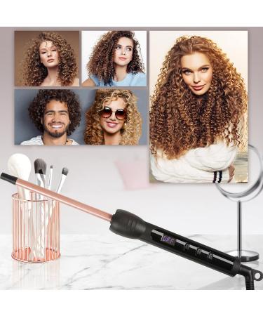 Small Curling Iron 3/8 Inch - Adjustable Ceramic Barrel Hair Wand for Tight Curls | Includes Heat Resistant Glove - Perfect for Long & Short Hair - Buy Online on GoSupps.com